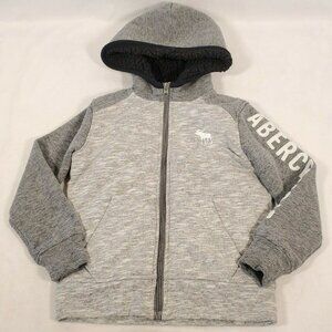 Abercrombie Full Zip Hoodie sz 5/6 Sherpa Lined